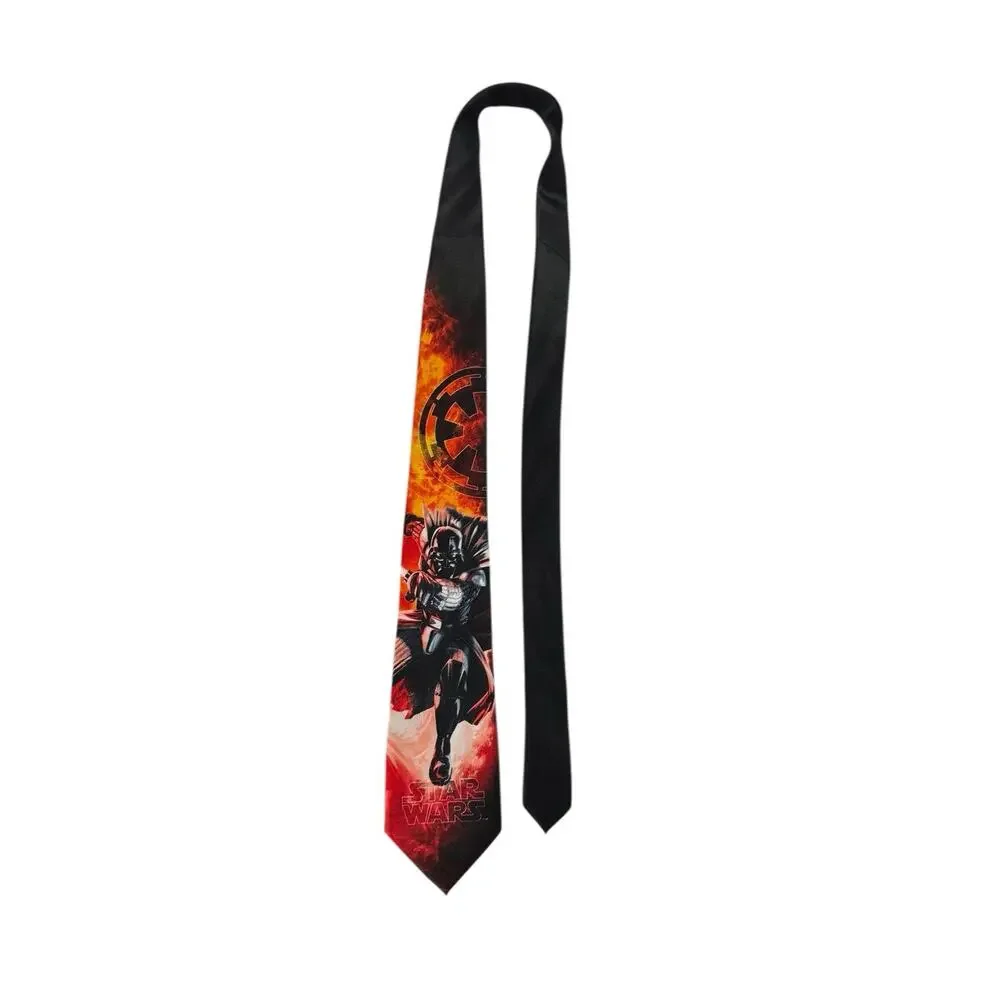Star Wars Men’s Darth Vader Black Red Novelty Necktie